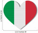 heart flag italy Wall Decal