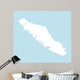 Vancouver Island Map Wall Decal