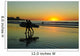 Surfers at sunset Wall Mural