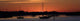 Silhouette Sailboats Sunrise Wall Decal