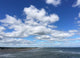 dramatic sky over Ogunquit beach in Maine Wall Mural