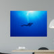 Woman Scuba Diver under Wall Decal Design 3