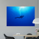 Woman Scuba Diver under Wall Decal Design 3