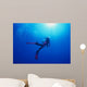 Woman Scuba Diver under Wall Decal Design 1