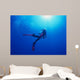 Woman Scuba Diver under Wall Decal Design 1