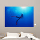 Woman Scuba Diver under Wall Decal Design 1