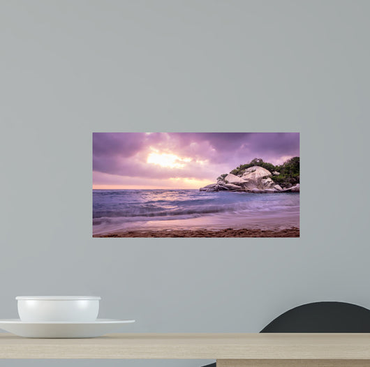Tropical Beach at Sunrise - Tayrona Natural National Park, Colombia Wall Mural