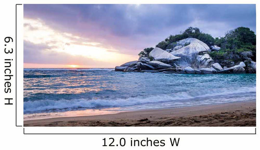 Tropical Beach at Sunrise - Tayrona Natural National Park, Colombia Wall Mural