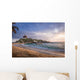 Sunrise and beach hut at Cabo San Juan - Tayrona Natural National Park, Colombia Wall Mural