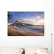Sunrise and beach hut at Cabo San Juan - Tayrona Natural National Park, Colombia Wall Mural