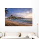 Sunrise and beach hut at Cabo San Juan - Tayrona Natural National Park, Colombia Wall Mural