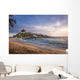Sunrise and beach hut at Cabo San Juan - Tayrona Natural National Park, Colombia Wall Mural