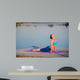 girl doing yoga exercise Wall Mural