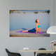 girl doing yoga exercise Wall Mural