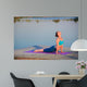 girl doing yoga exercise Wall Mural