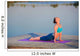 girl doing yoga exercise Wall Mural