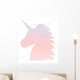Cute Pink Blue Gradient Wall Decal