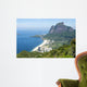 Scenic skyline view from above Sao Conrado Beach with Pedra da Gavea mountain and the favela community of Rocinha in Rio de Janeiro, Brazil Wall Mural