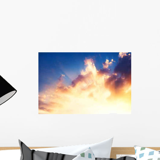 Bright Shining Sunset Sky Wall Decal