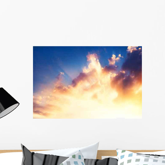 Bright Shining Sunset Sky Wall Decal