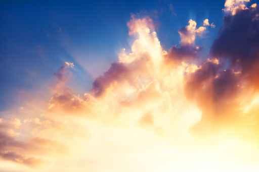 Bright Shining Sunset Sky Wall Decal