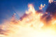 Bright Shining Sunset Sky Wall Decal