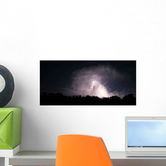 Summer Lightning Panorama Wall Decal