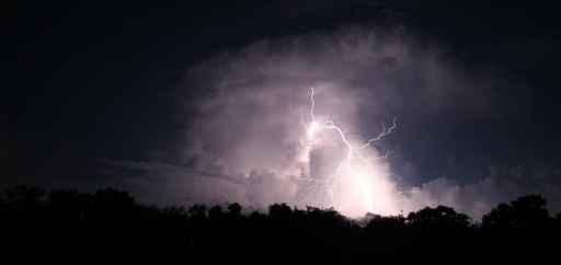 Summer Lightning Panorama Wall Decal