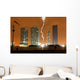 Skyline Miami City Night Wall Mural