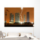 Skyline Miami City Night Wall Mural