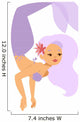 Mermaid nixie character vector Wall Decal