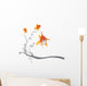 goldfish jumping away Wall Decal