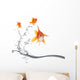 goldfish jumping away Wall Decal