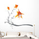 goldfish jumping away Wall Decal