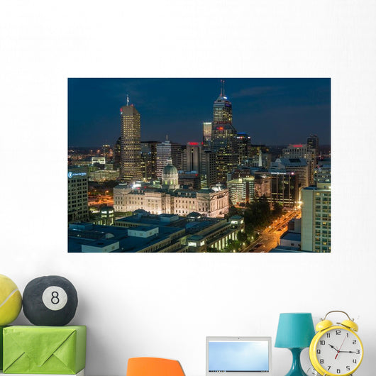 State Capital Building Indiana Wall Decal