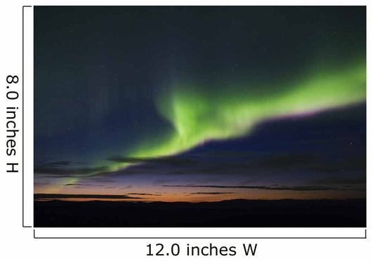 colorful aurora display Wall Mural
