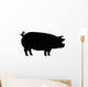 Pig Silhouette Wall Decal
