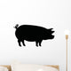 Pig Silhouette Wall Decal