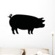 Pig Silhouette Wall Decal