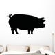 Pig Silhouette Wall Decal