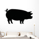 Pig Silhouette Wall Decal