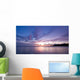 Purple Sunset Blue Sea Wall Decal