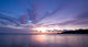 Purple Sunset Blue Sea Wall Decal