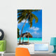 Swing on a Tropical Beach Wall Mural