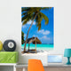 Swing on a Tropical Beach Wall Mural