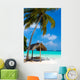 Swing on a Tropical Beach Wall Mural