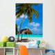 Swing on a Tropical Beach Wall Mural