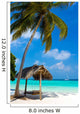 Swing on a Tropical Beach Wall Mural