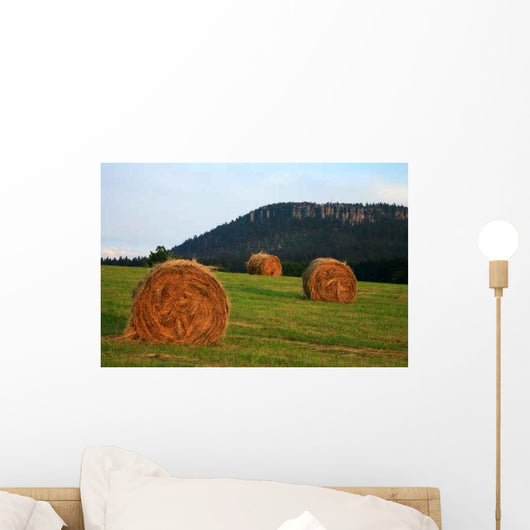 Meadow with Hay and Wall Decal