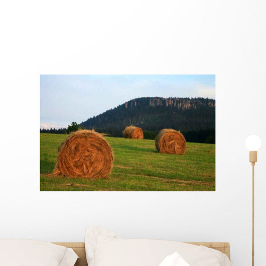 Meadow with Hay and Wall Decal